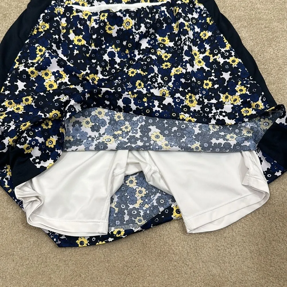 Tail Ambar Golf Skort Stretch Summer Night Floral Daisy Women XS Blue - Image 3