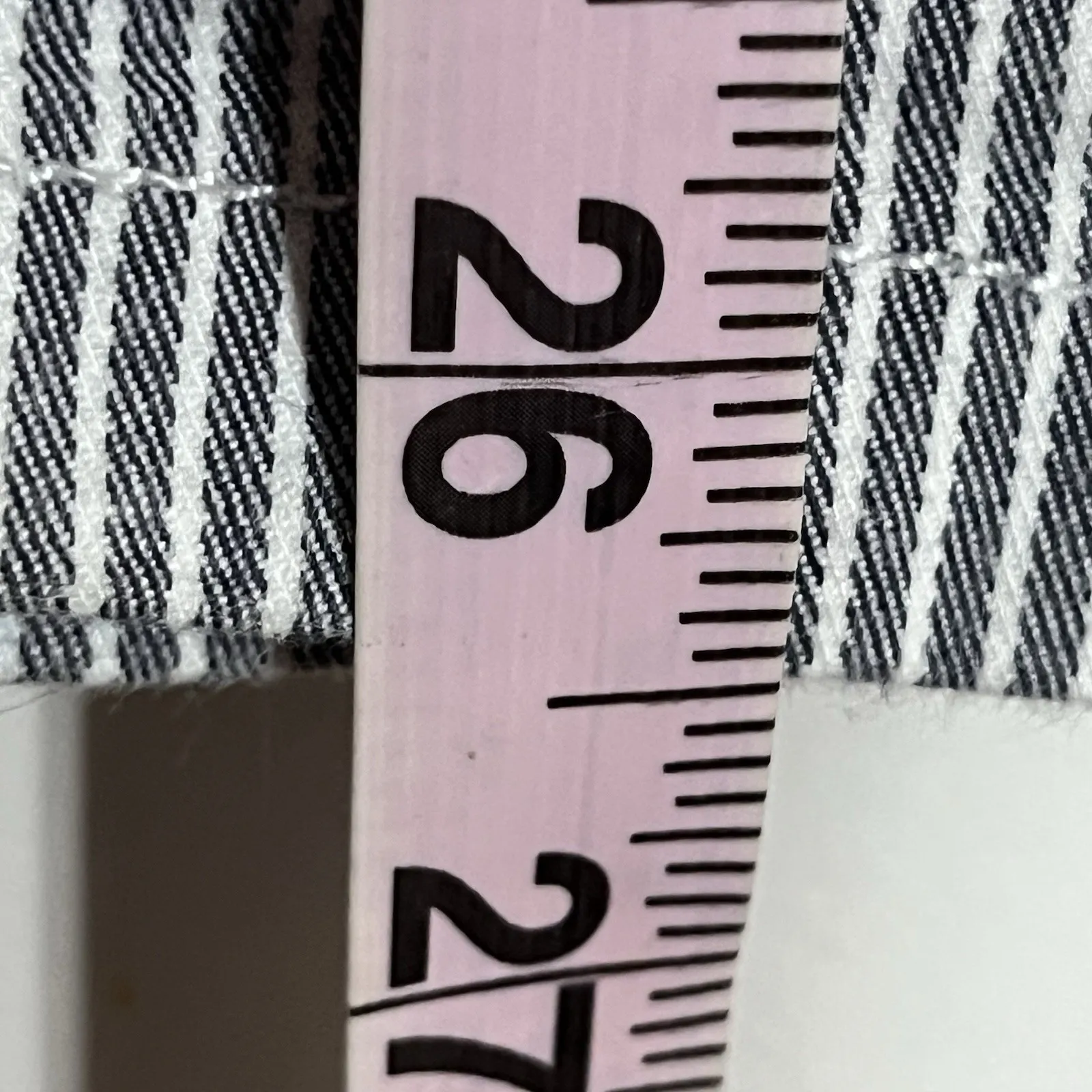 FREE PEOPLE Mid Rise Jeans Womens 29 Blue White Stripe Stretch Jeggings Pants - Image 4