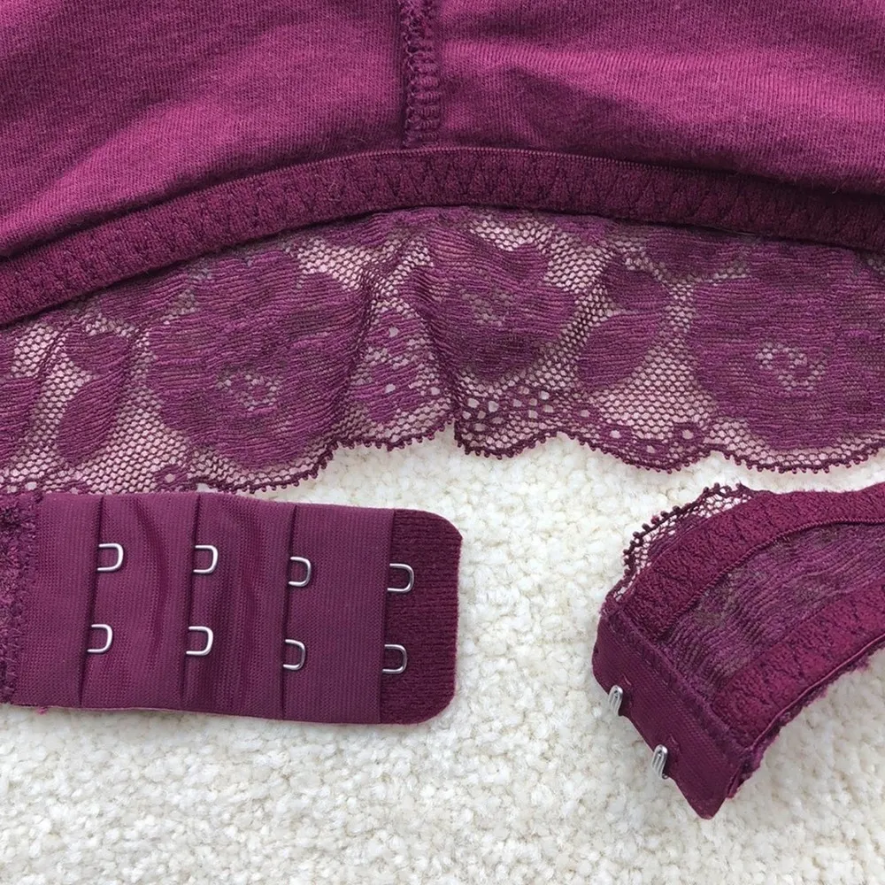 Gilly Hicks: Plum Lace Halter Bra - Image 8