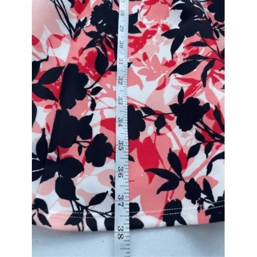 T7 NWT ROZ & ALI Women's Floral Print Fit Flare Dress Sleeveless - Image 5