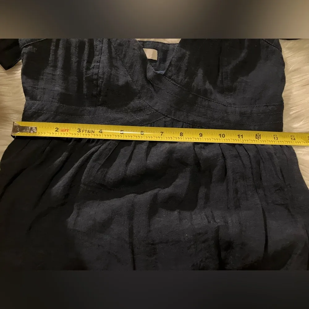 LuLu's Ya Los Angeles Dress Dark Blue Fit Full V - Image 8