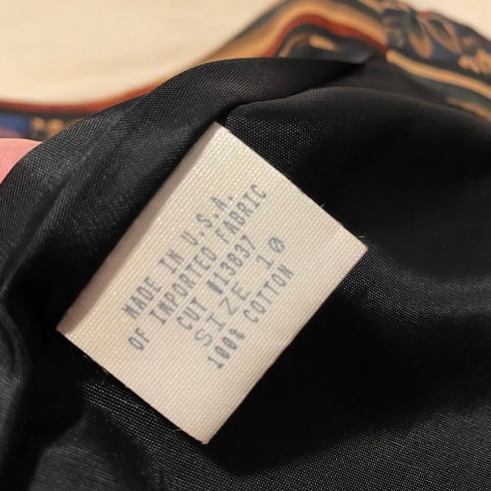 Vintage Breeches Women’s Floral & Striped Fitted Pencil Wrap Skirt - Image 8