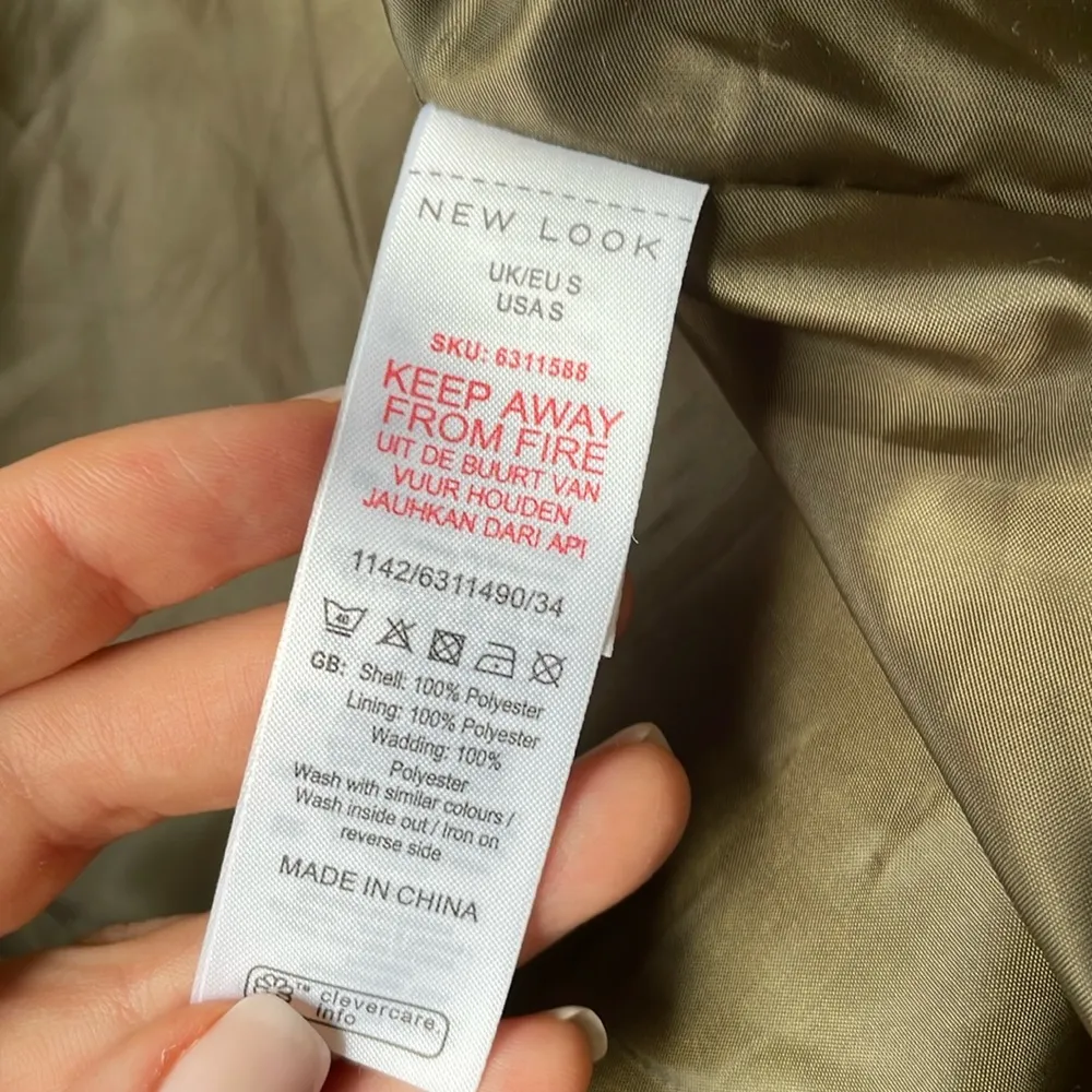 New Look Boxy Puffer Jacket in Dark Khaki - Image 6