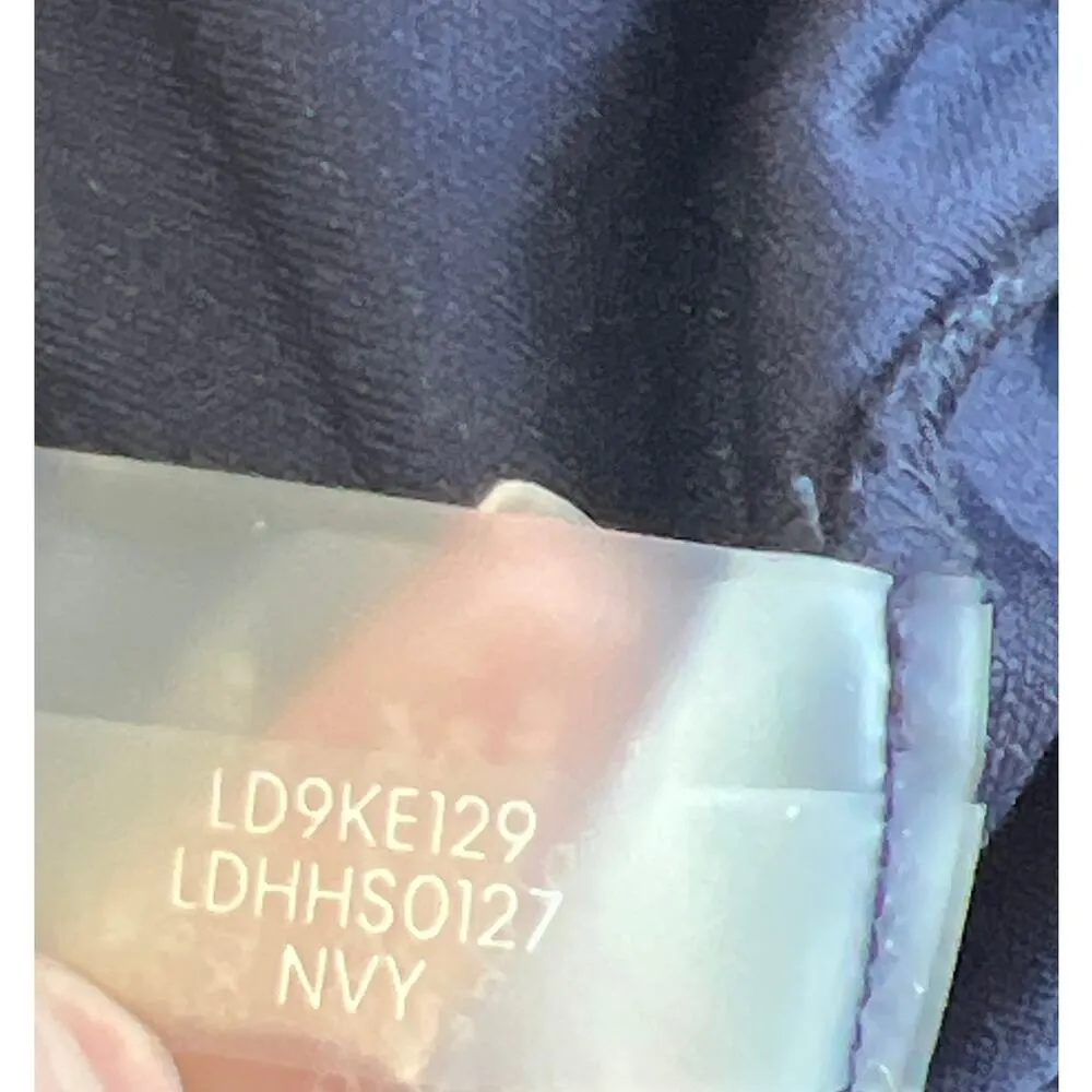 Karl Lagerfeld Paris Navy Tweed Pearl Button Sheath Dress Size 4 Clueless Preppy - Image 10