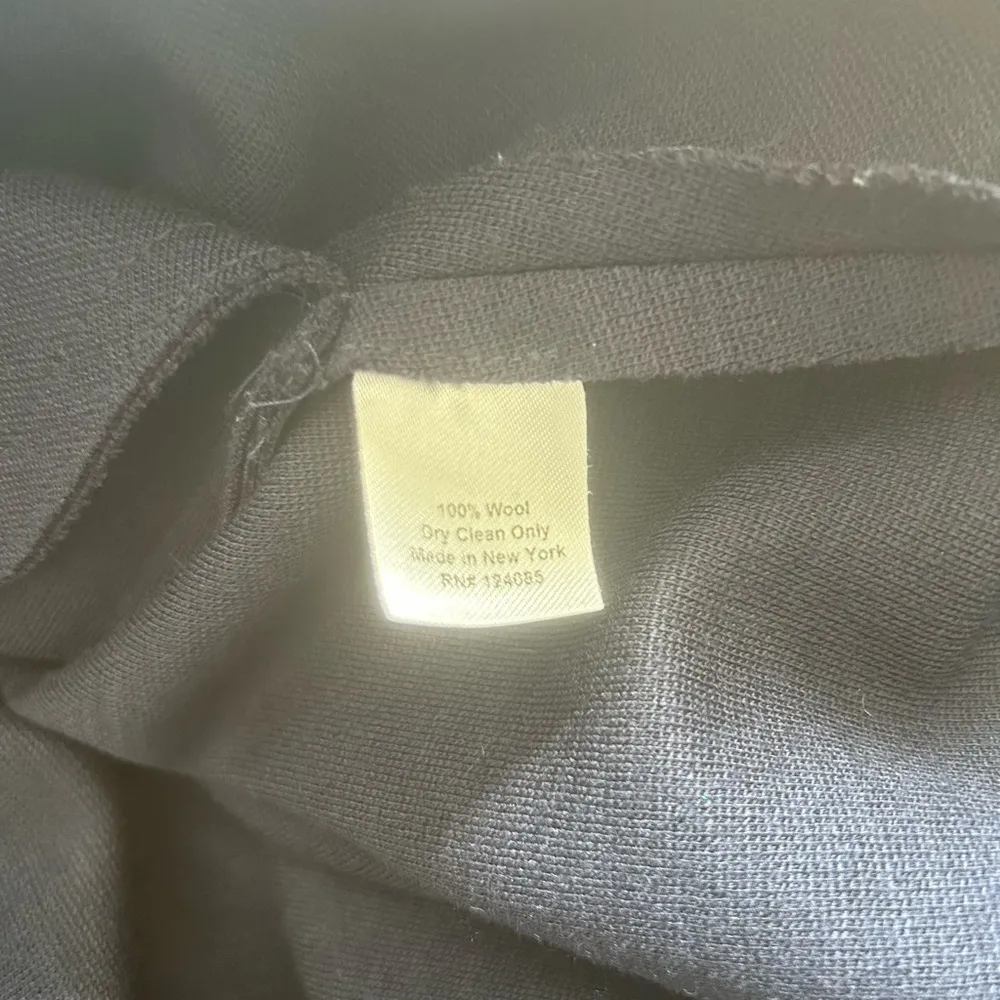 Lisa Perry Navy Wool Shirt Dress Blue Size 14 - Image 7