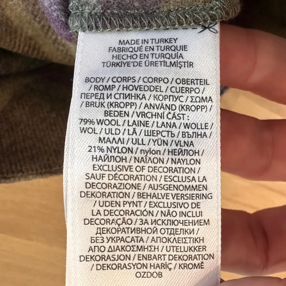 Lauren Ralph Lauren Plaid Fringe Trim Tweed Mini Skirt size 12 NWT - Image 10