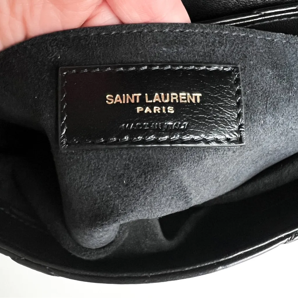 NWOT Yves Saint Laurent YSL Le 57 Quilted Shoulder Bag Purse in Black Authentic - Image 11