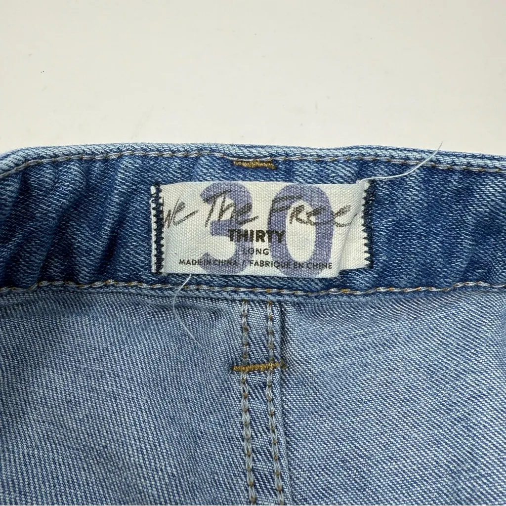 Free People Bridgette Button Front Denim Shorts 30 Long - Image 5