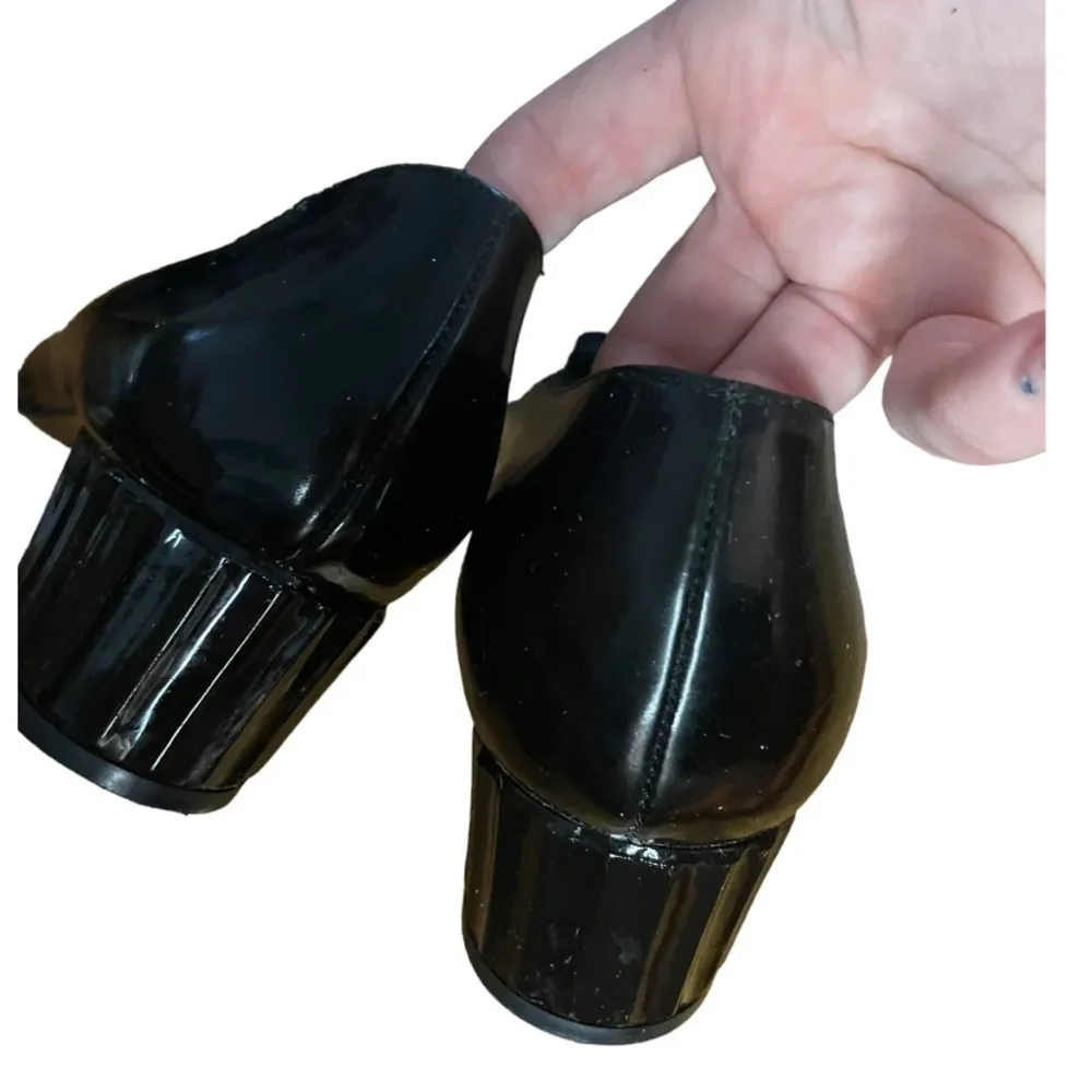 Bruno Magli Square Toe Block Heel Pumps Size 9.5 Black - Image 5