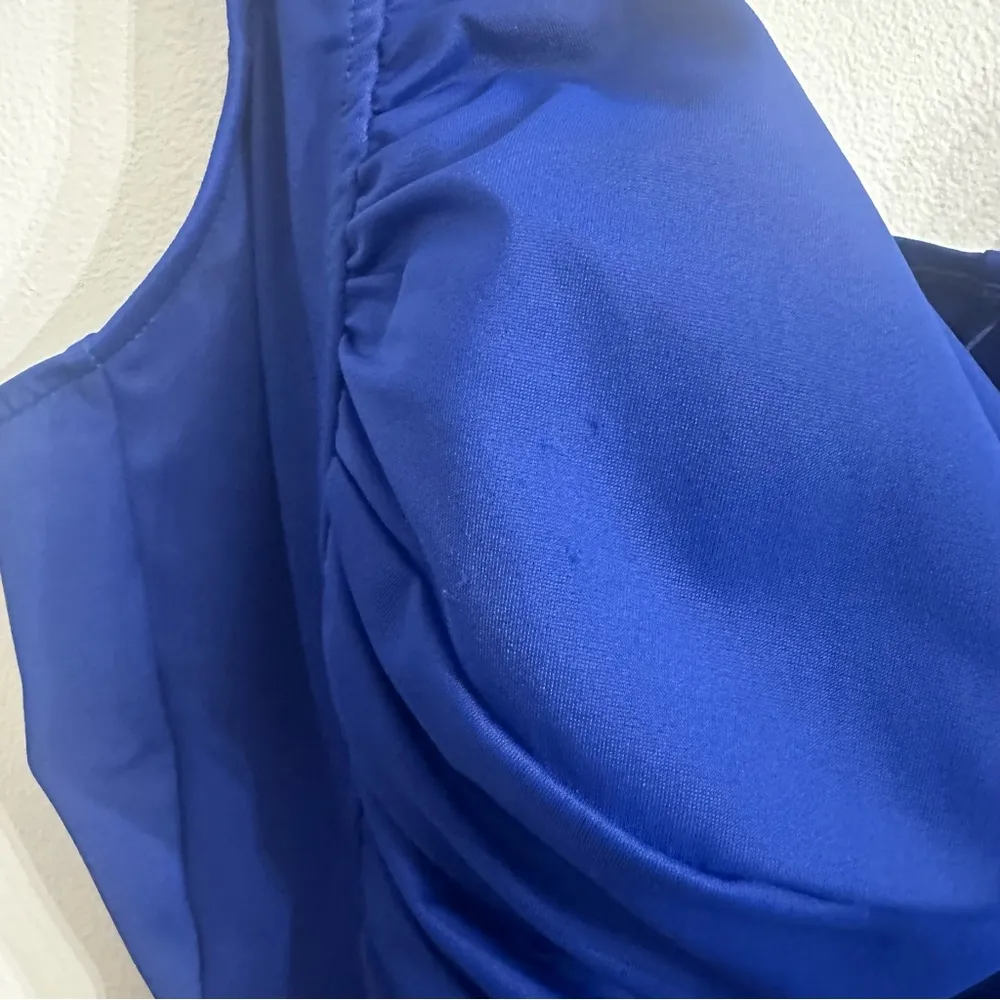 Trimshaper Averi cobalt blue slimming one piece swimsuit Womens plus size 20W - Image 5