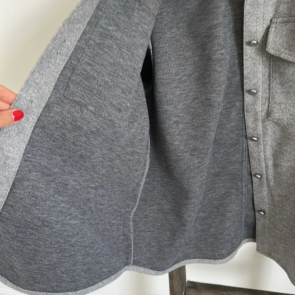 H&M Shacket Size Small Gray Button-Up Jacket - Image 6