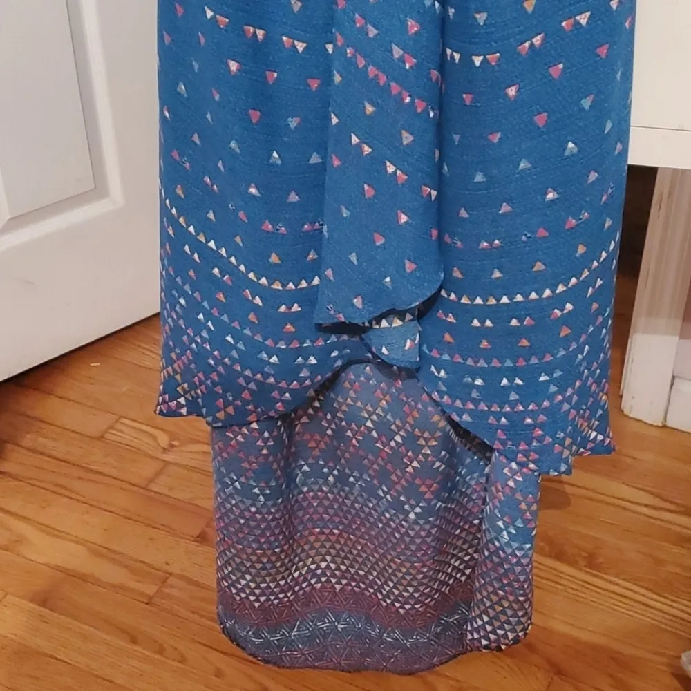 BCBG MAXAZRIA TAPESTRY-PRINT HIGH AND LOW GOWN - Image 5