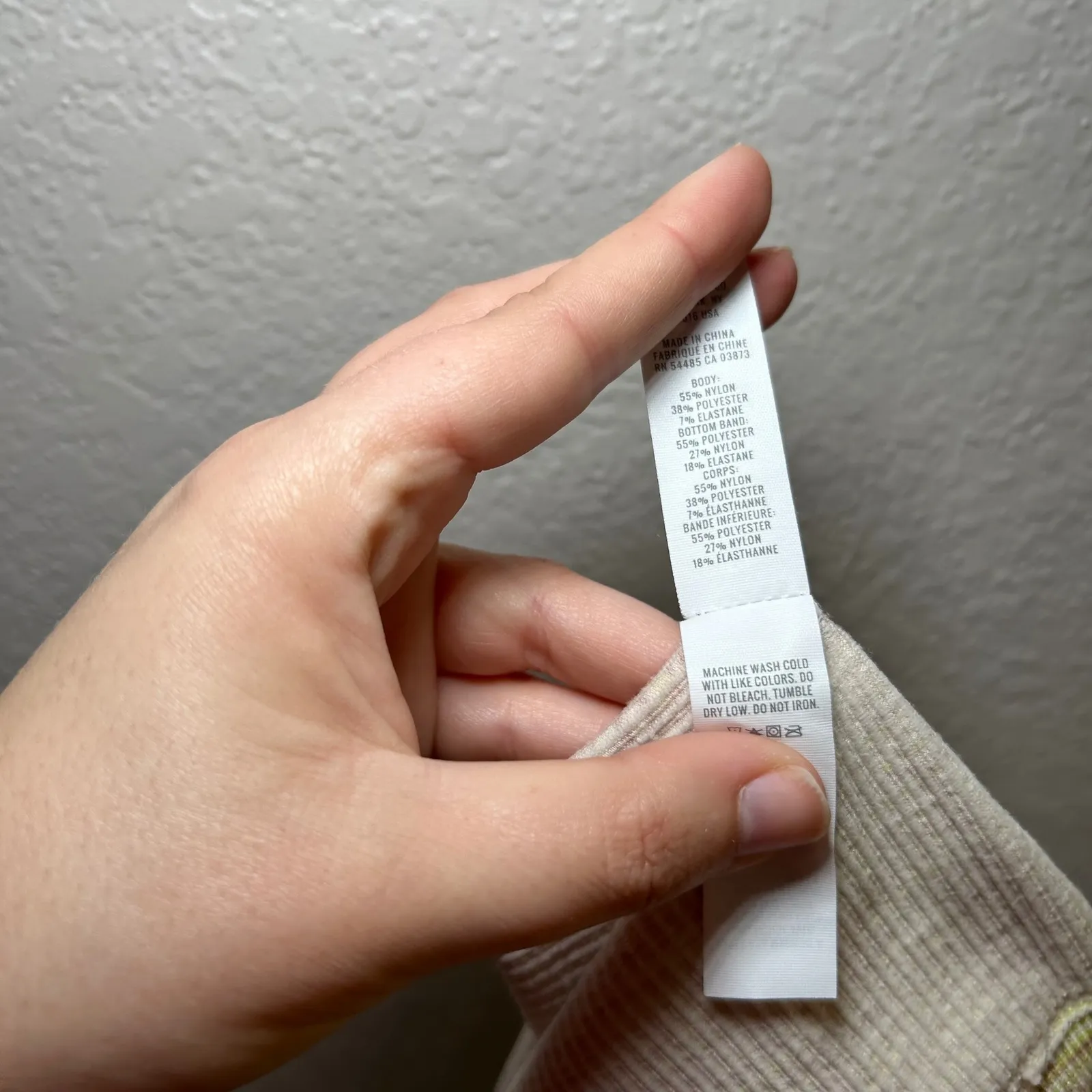 OFFLINE BY Aerie Ribbed One Shoulder Cutout Crop Tank Top colorful Size L casual Yellow Size L - Image 5