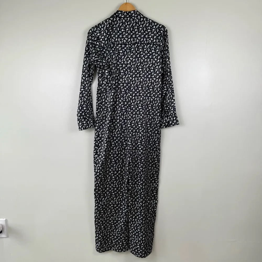 Something Navy  Floral Sleep Jumpsuit Women's Size XL - Image 4