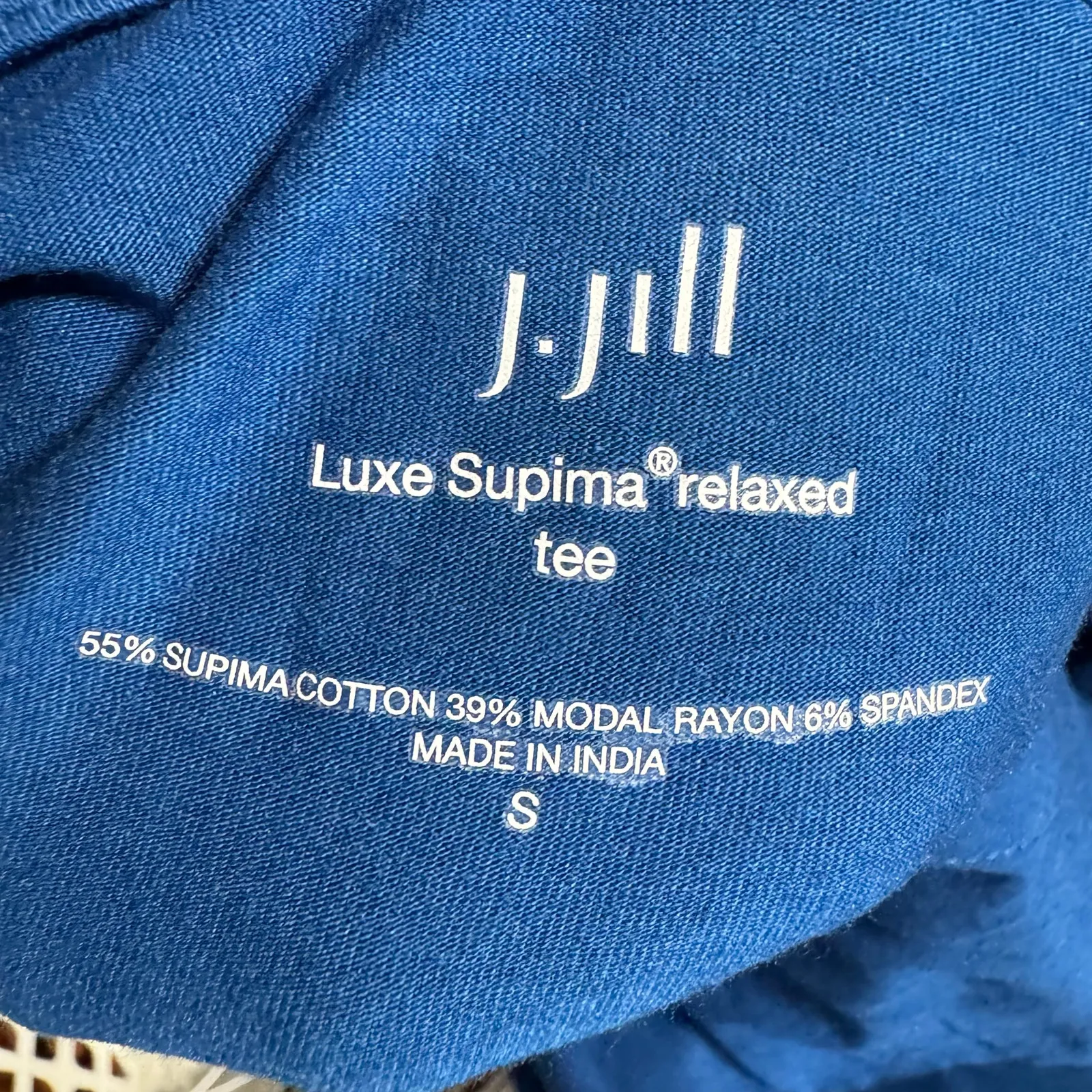 J.Jill Lot 2 Pima Cotton Long Sleeve Tshirt Women S Blue Blach White Stripe Crew - Image 7