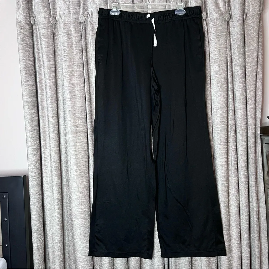 DKNY Black Soft Pajama Lounge Pants Size Medium - Image 3
