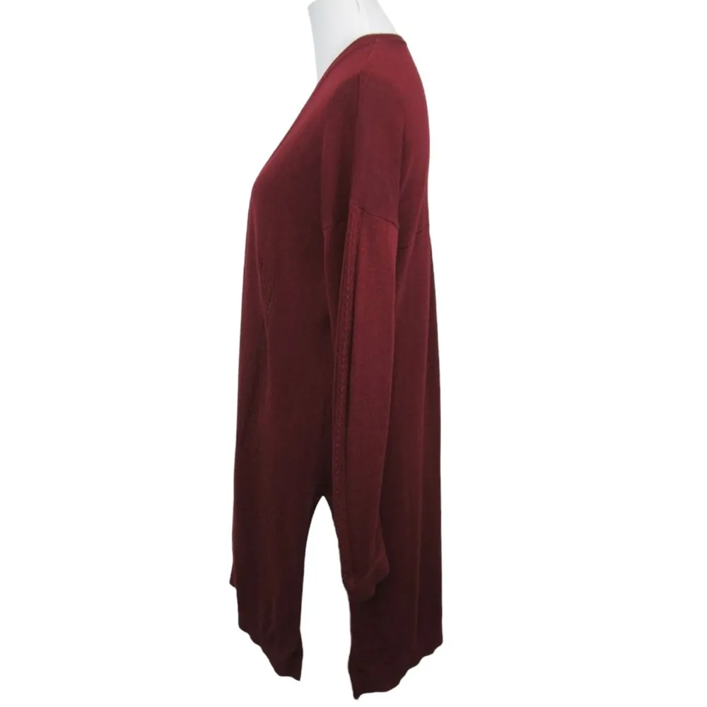 ANTHROPOLOGIE Thin Knit Open Front Long Cardigan Women’s Size XS NEW - Image 2