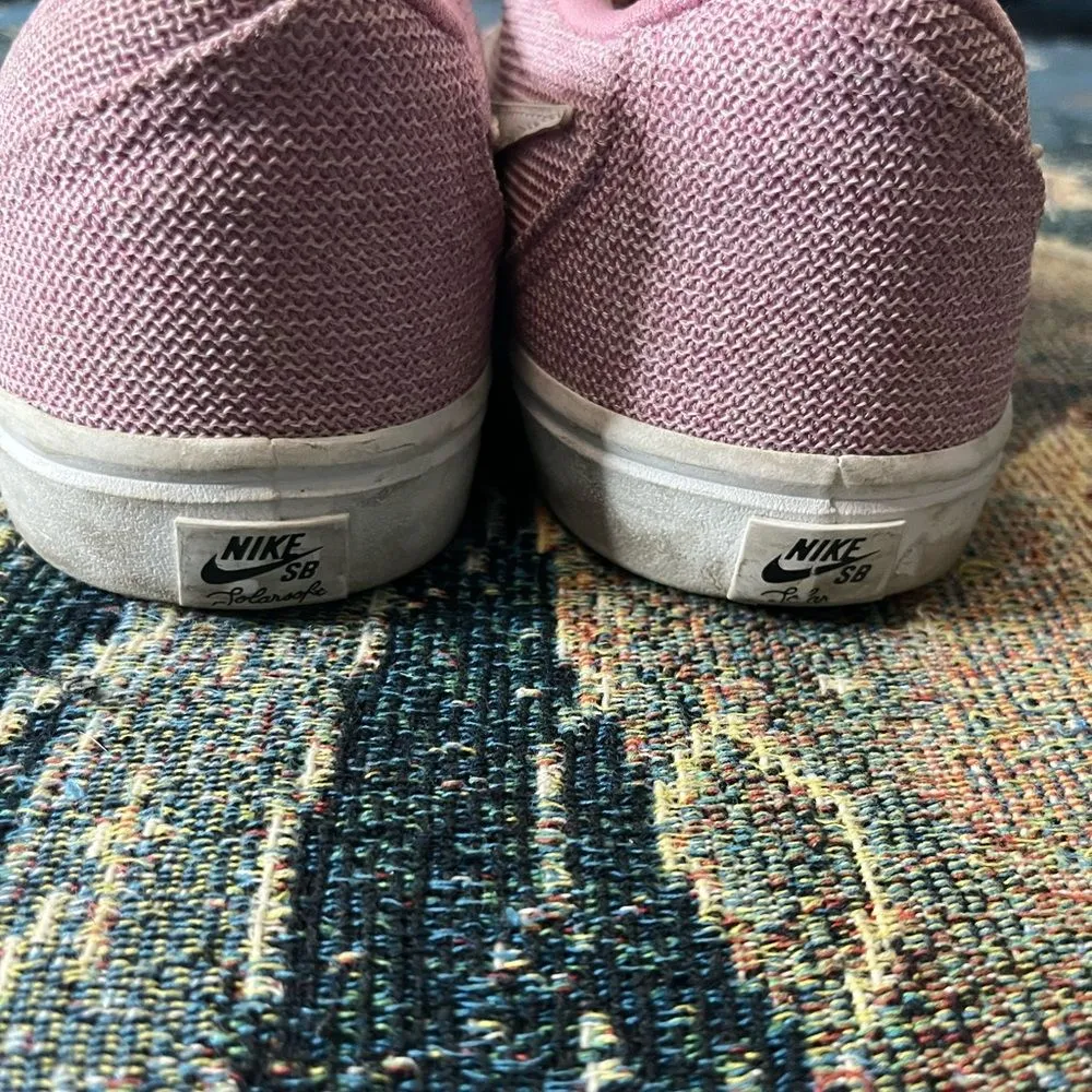 Nike Pink Suede Sneakers 9 Nike SB Check Solarsoft Canvas 877164-601 Pink Foam - Image 7