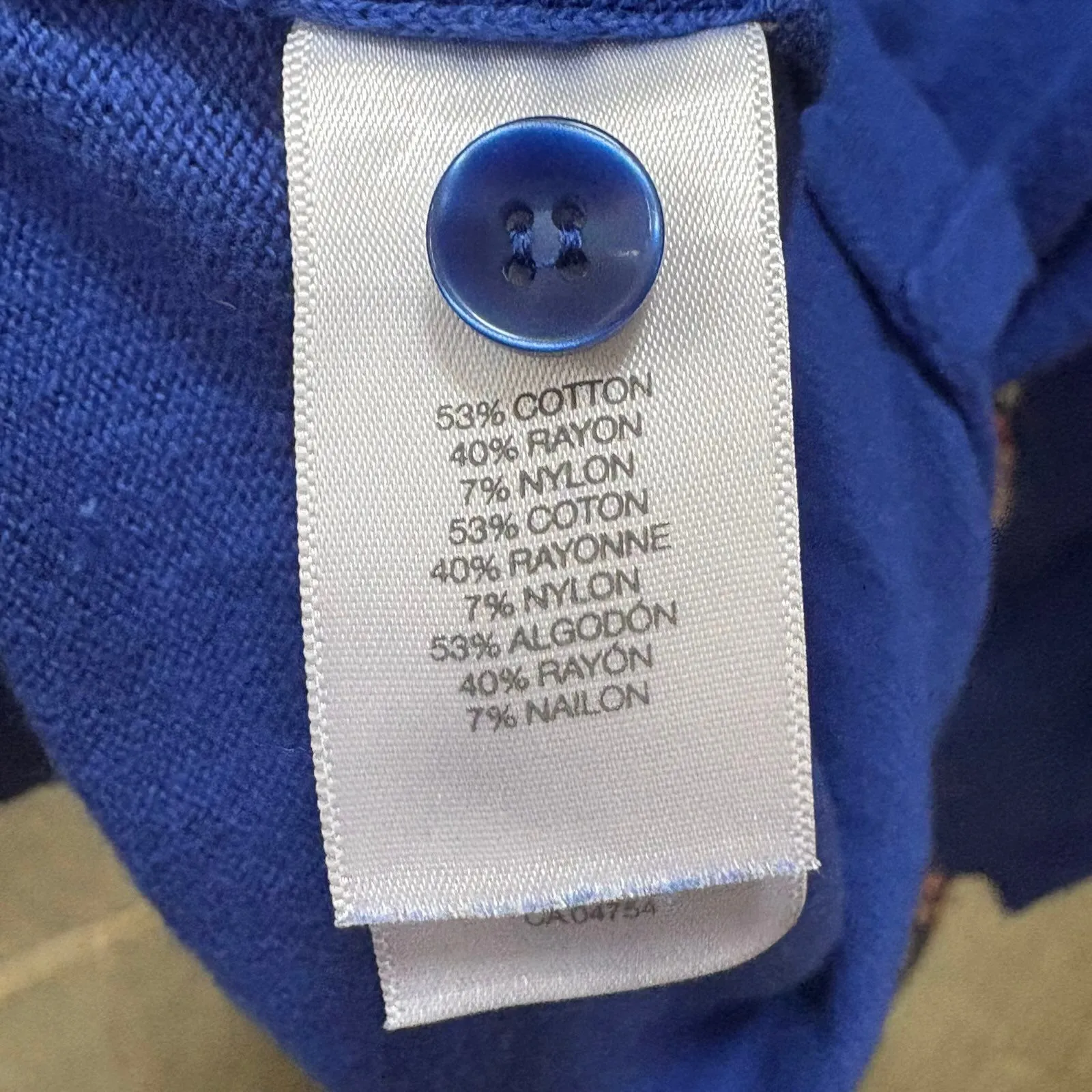 Women's Kenneth Cole Reaction Cobalt Blue Ruffled Cardigan size XL - Image 6