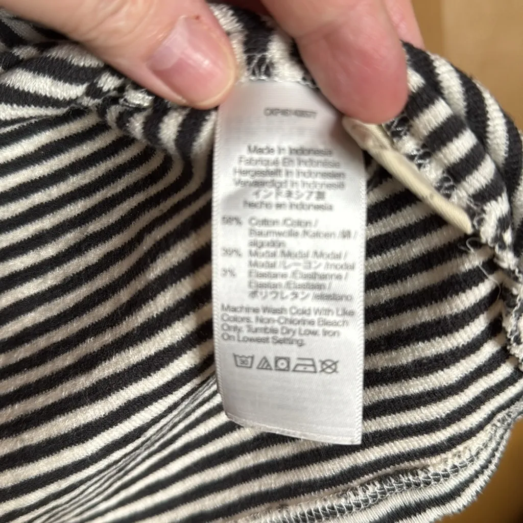 Madewell Westville Crop Tee Deep Coal Size Small - Image 7