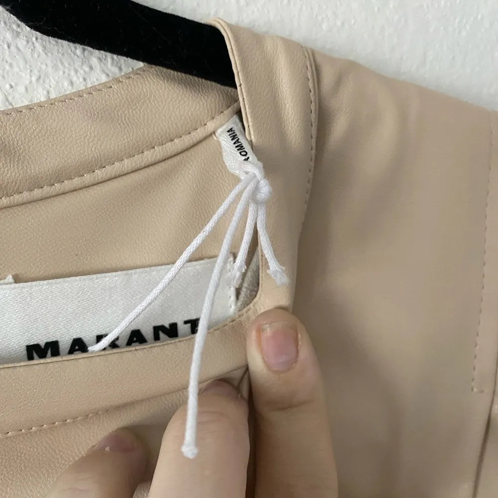 MARANT Etoile Balesi Short Sleeve Mini Dress Chalk - Image 8