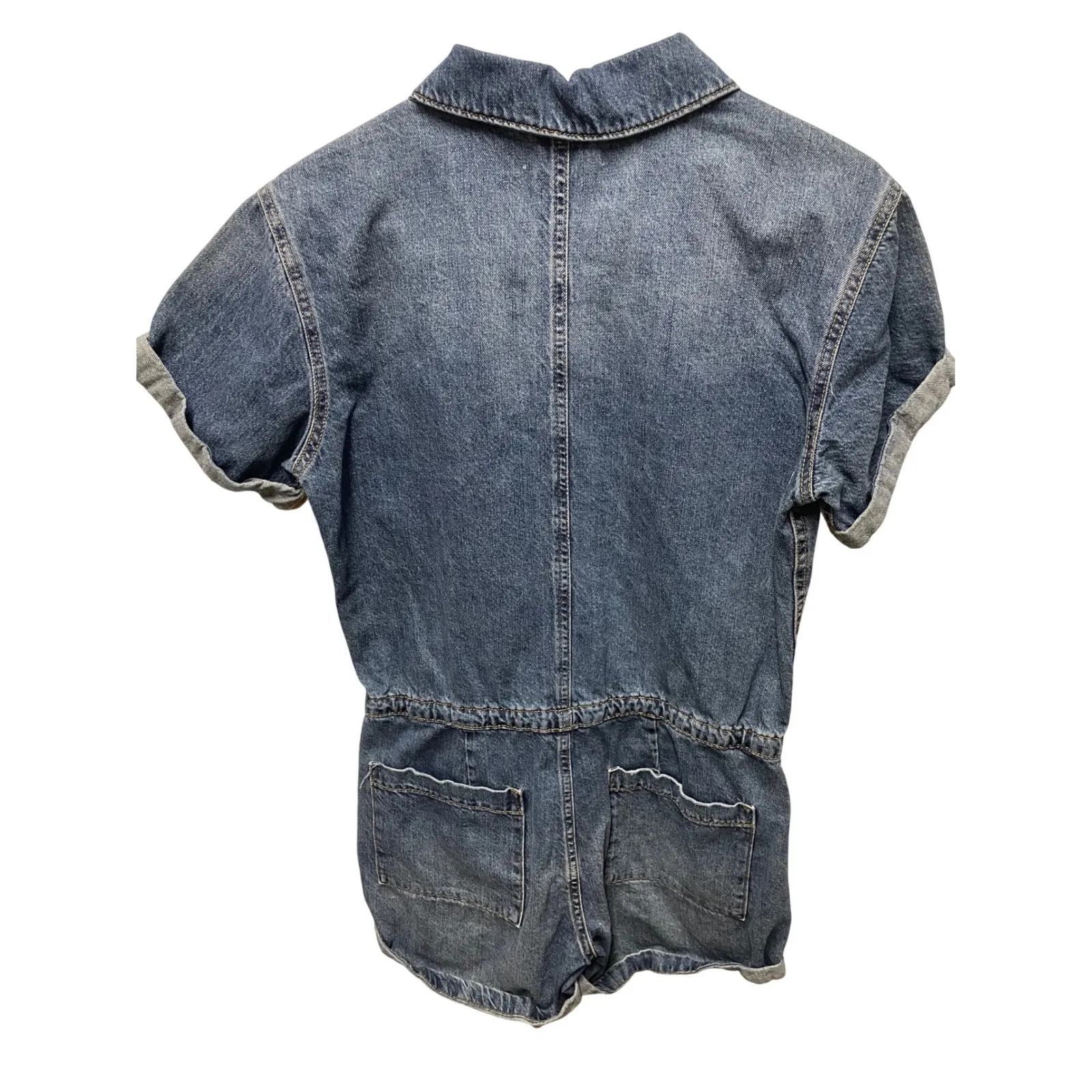 Aeropostale Denim Flight Suit‎ Romper SZ XS - Image 7