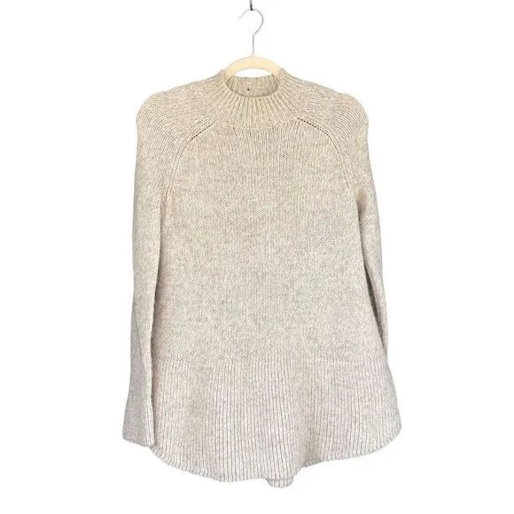 S2 Max Studio Oatmeal Cozy Sweater Size Medium Alpaca Wool‎ Blend - Image 2