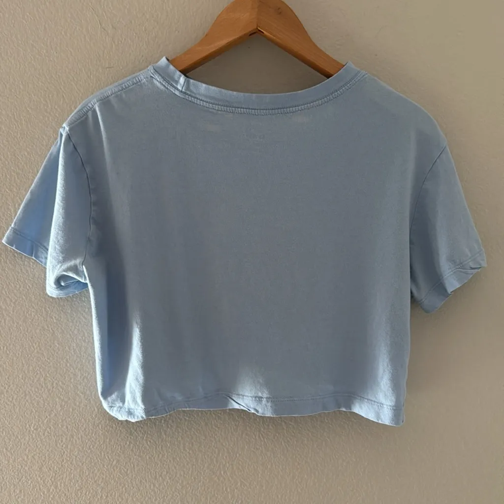 Nike Air Sky Blue Crop Top Tee Size Small - Image 5
