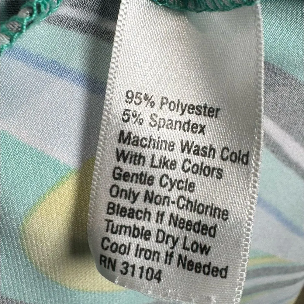 retro style abstract print shift dress size large - Image 5