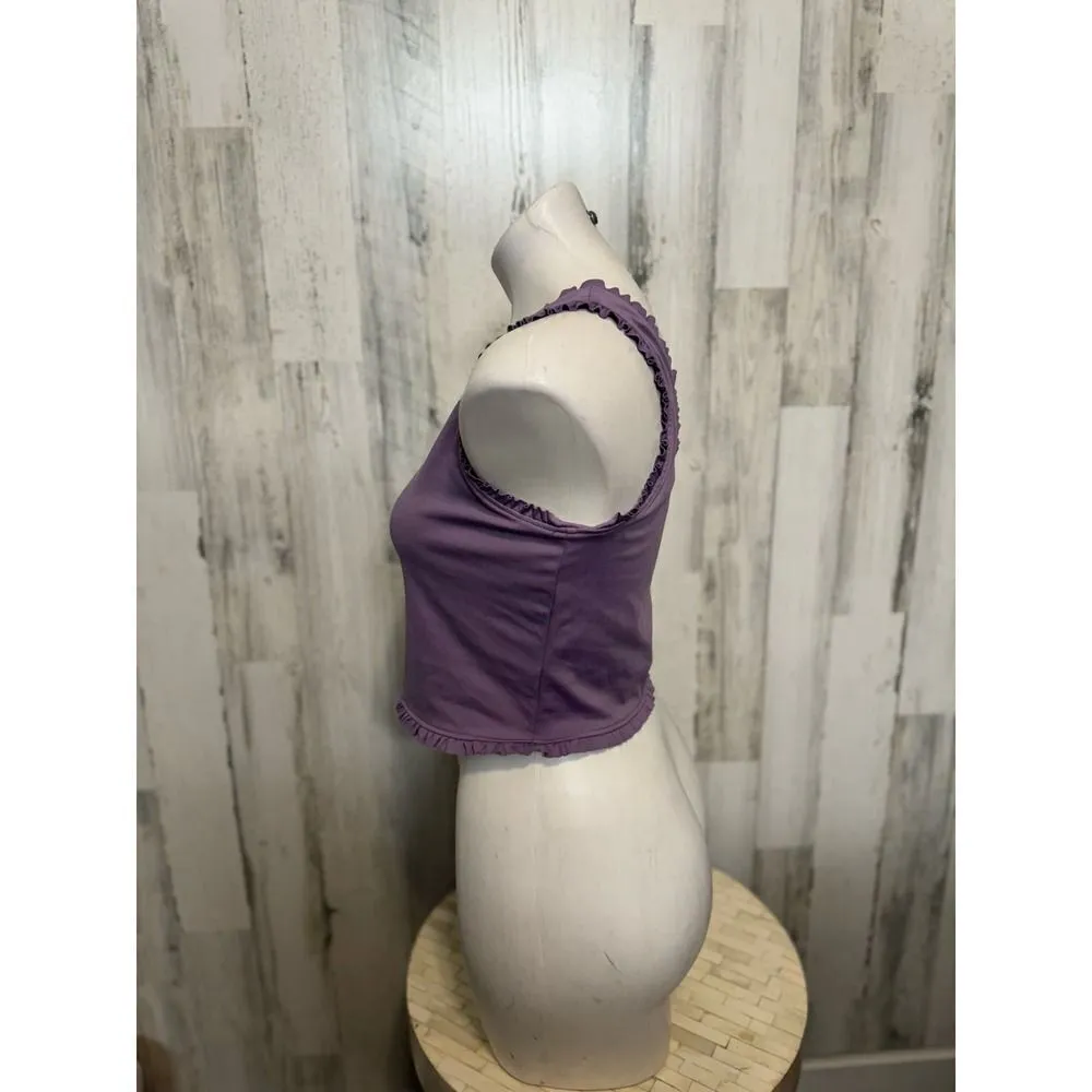 Purple crop top Purple Size L - Image 2