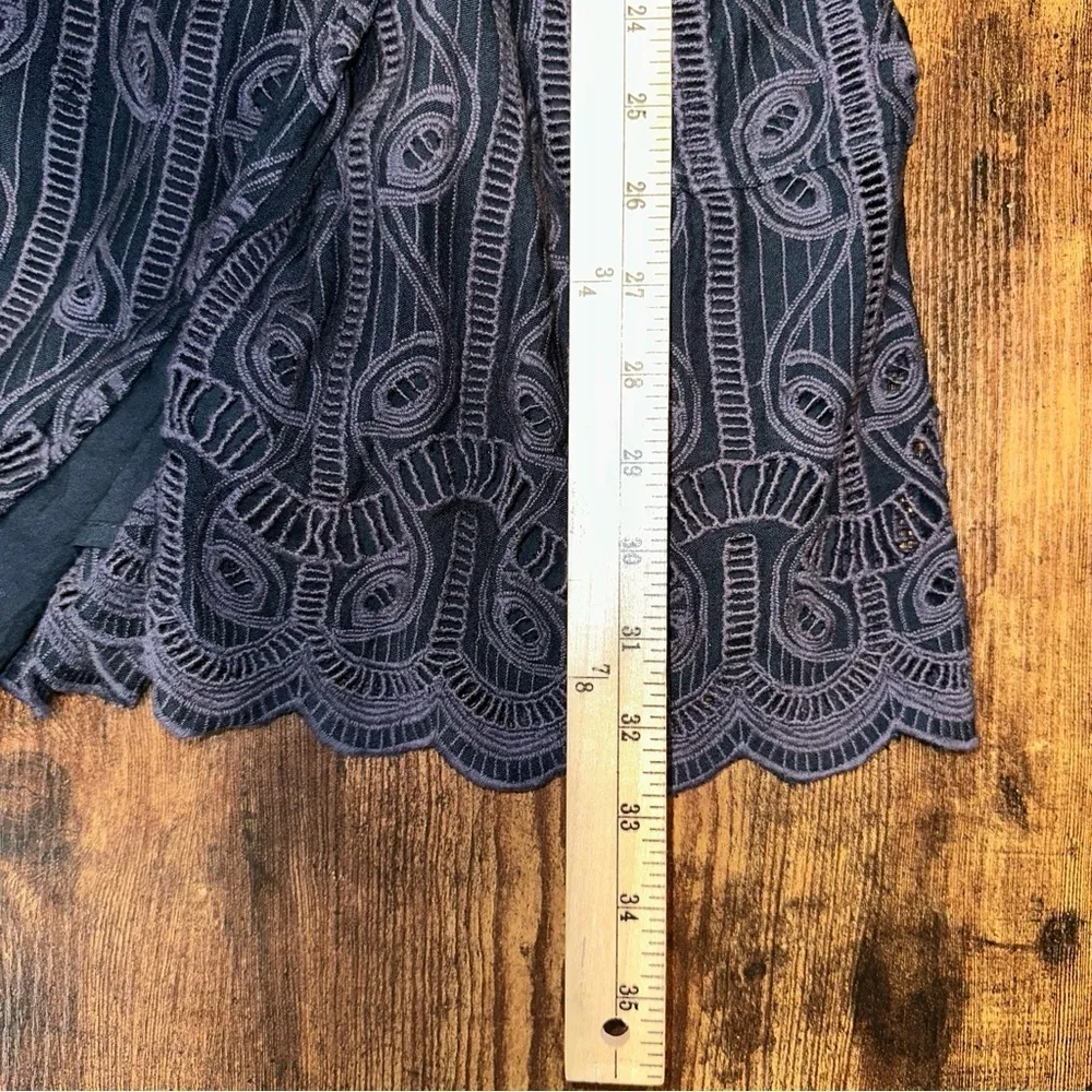 Tularosa Dress Womens Medium Rocky Wrap Eyelet Whimisgoth Witchy Dark Academia - Image 8