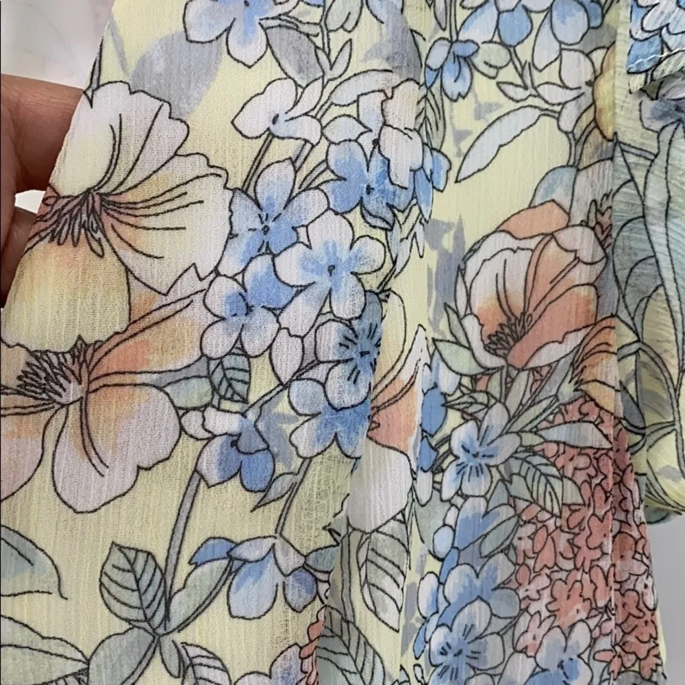 Tommy Hilfiger  floral hi lo dress Easter spring summer church cottage core 90s - Image 6