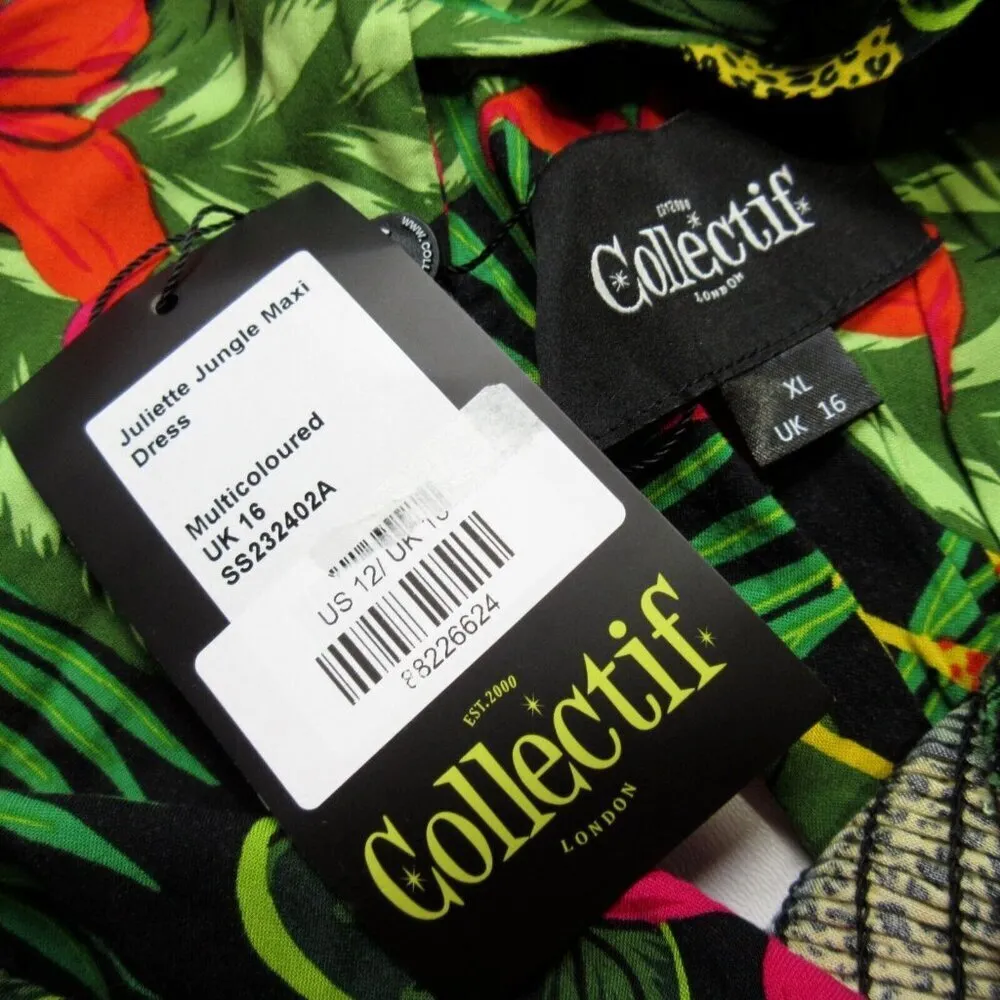 NWT Collectif Juliette Jungle Maxi in Black V - Image 4