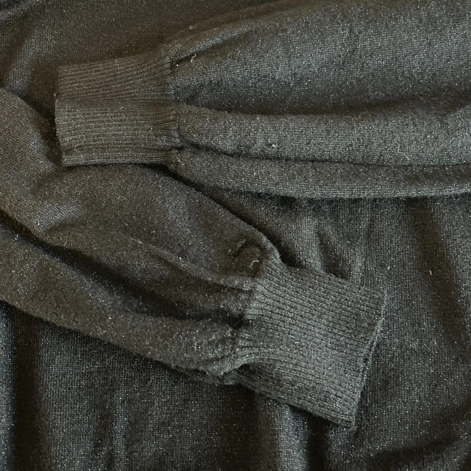 Sparrow Crewneck Metallic Sweater Black Size Large - Image 7