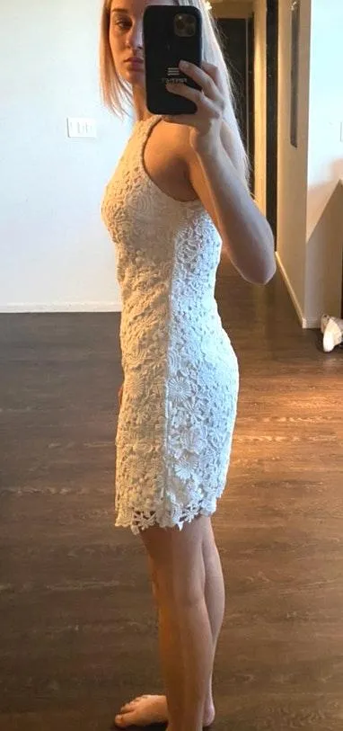 Lulus White Lace Dress - Image 2