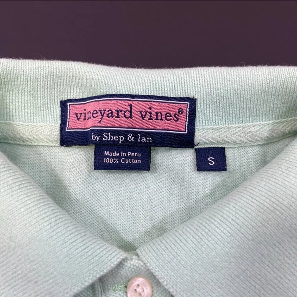 Vineyard Vines Women's Mint Green Shirt/Polo Sz S SKU 4077 - Image 4