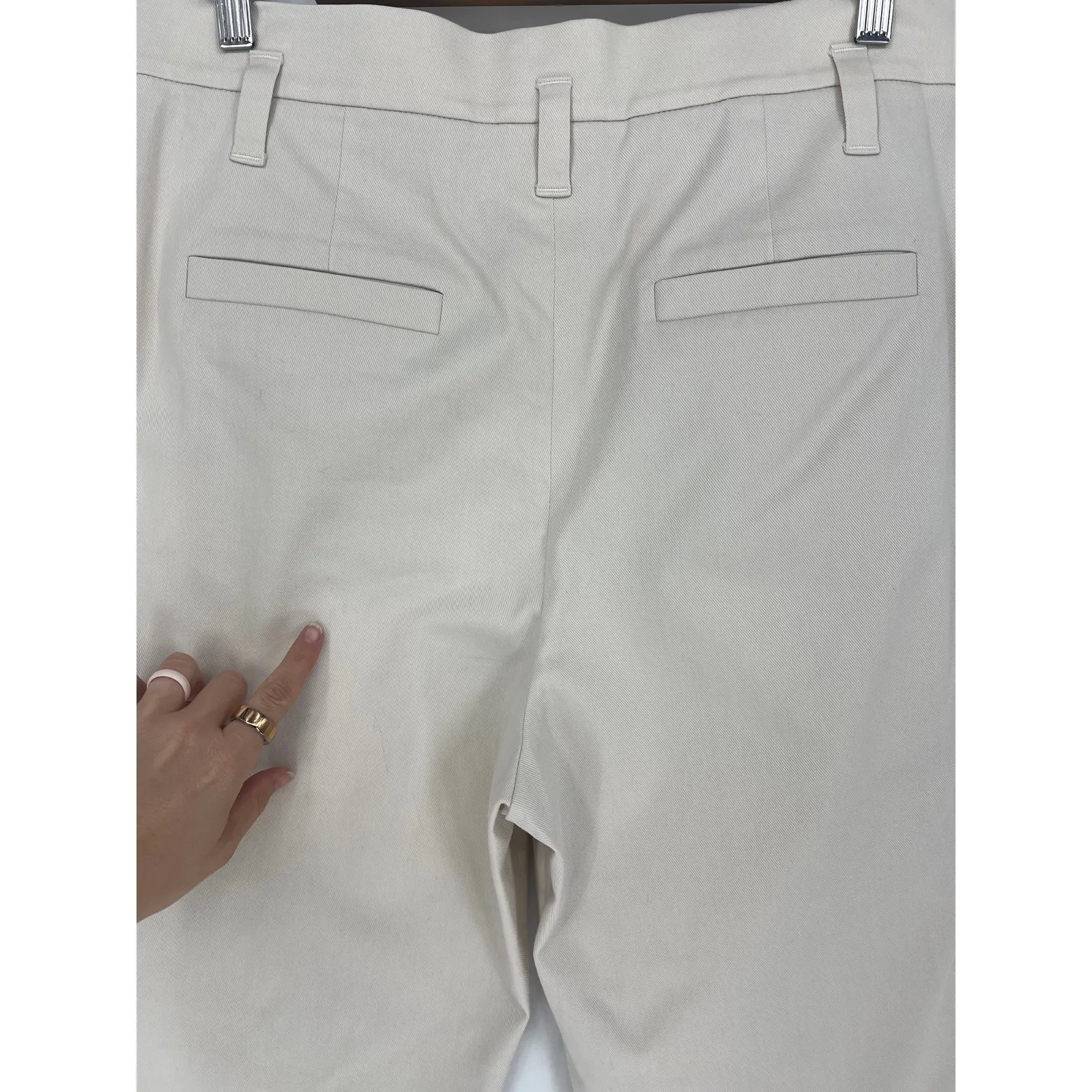 Brunello Cucinelli Pleated Cotton Blend Ruffle Waistband Pants - Image 11