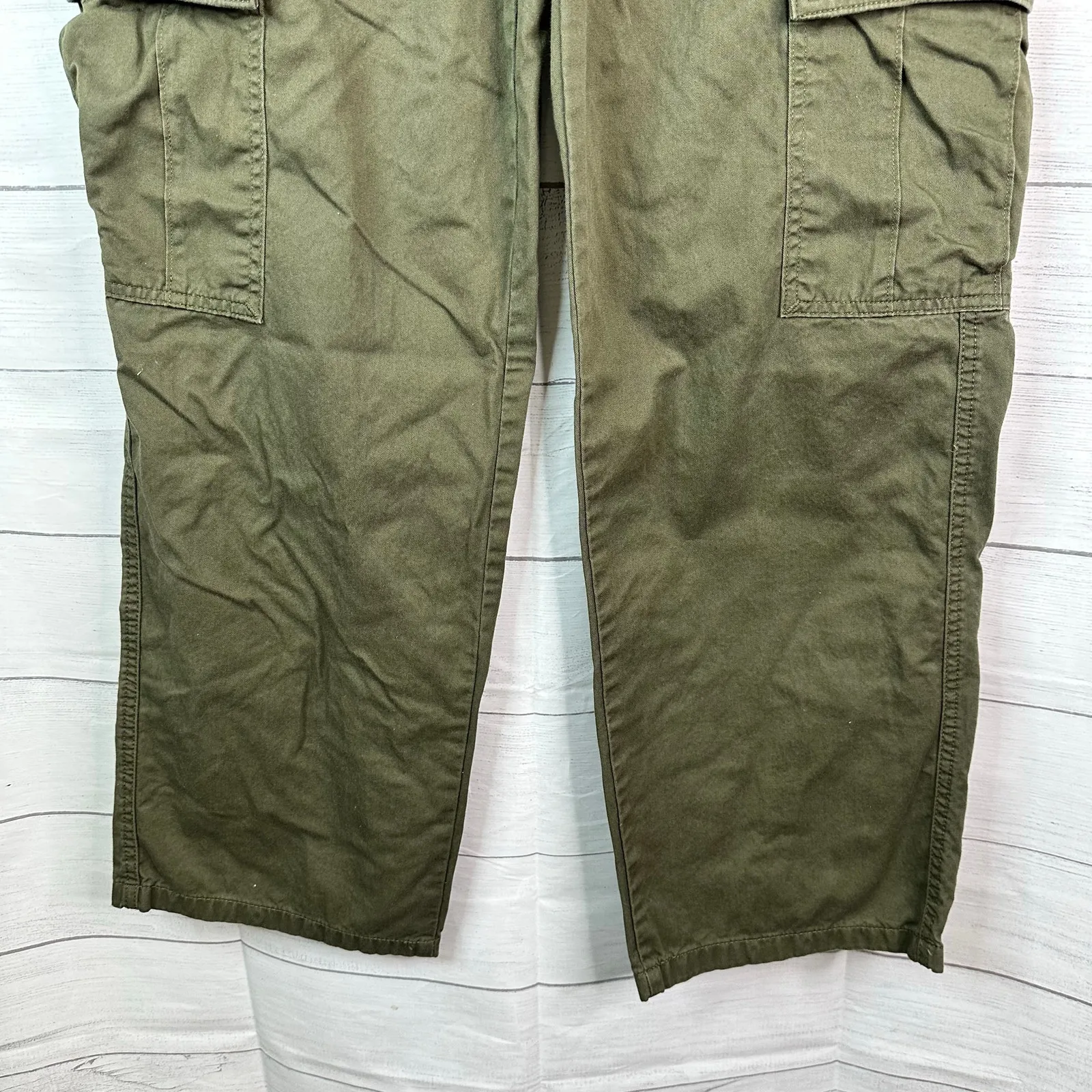 Levis Womens size 29 94 Baggy Pants Cargo Grunge Y2K Streetwear Green - Image 5
