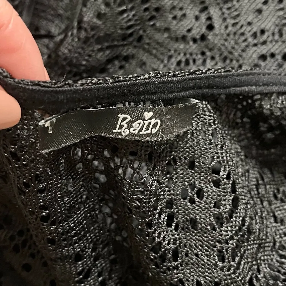 Crochet Vest Open Front Sleeveless Top Cardigan Cover Up S Small OS Black Size undefined - Image 3