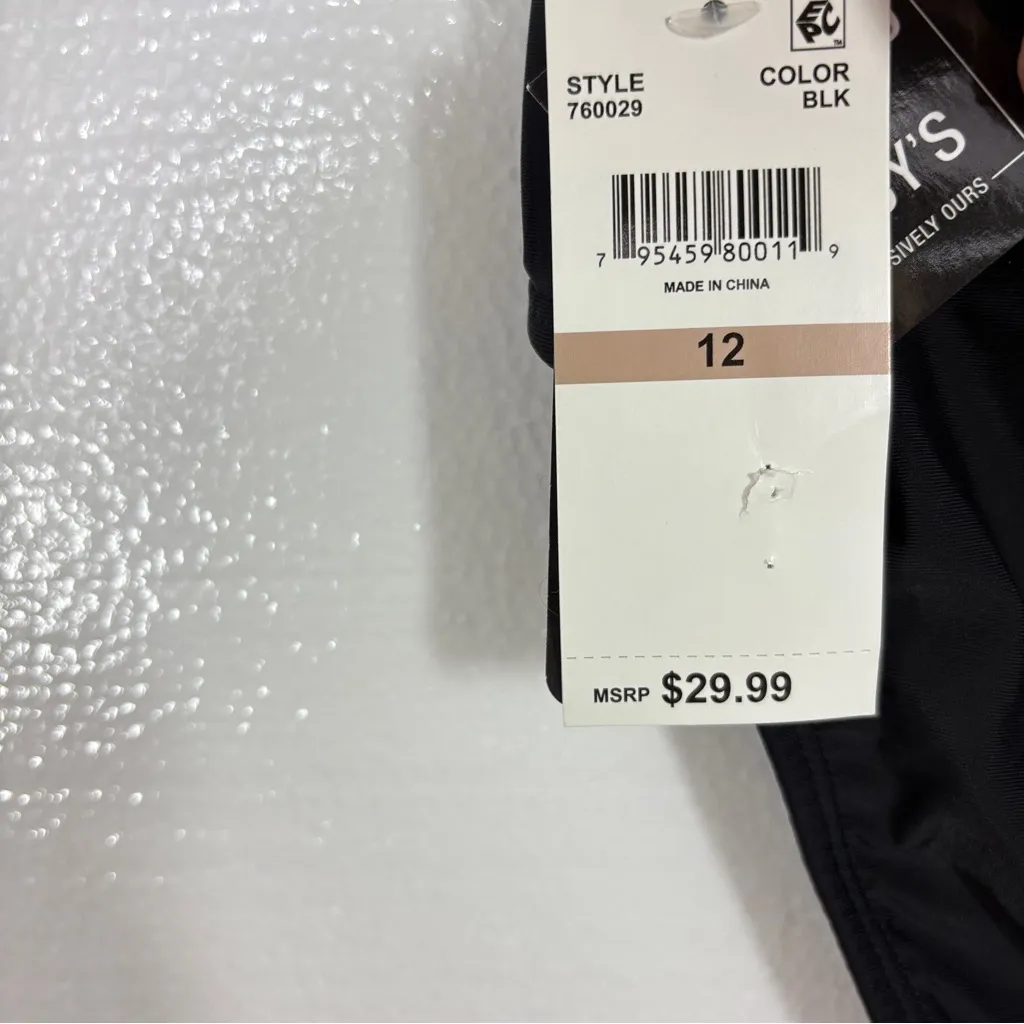 ISLAND ESCAPE NWT Printed twist front tankini top swim bottoms set 12 M L Size M - Image 4