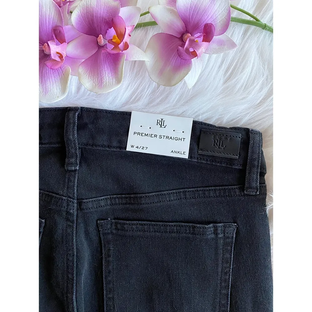 NWT Ralph Lauren Premier Straight Glitter Jeans - Image 3