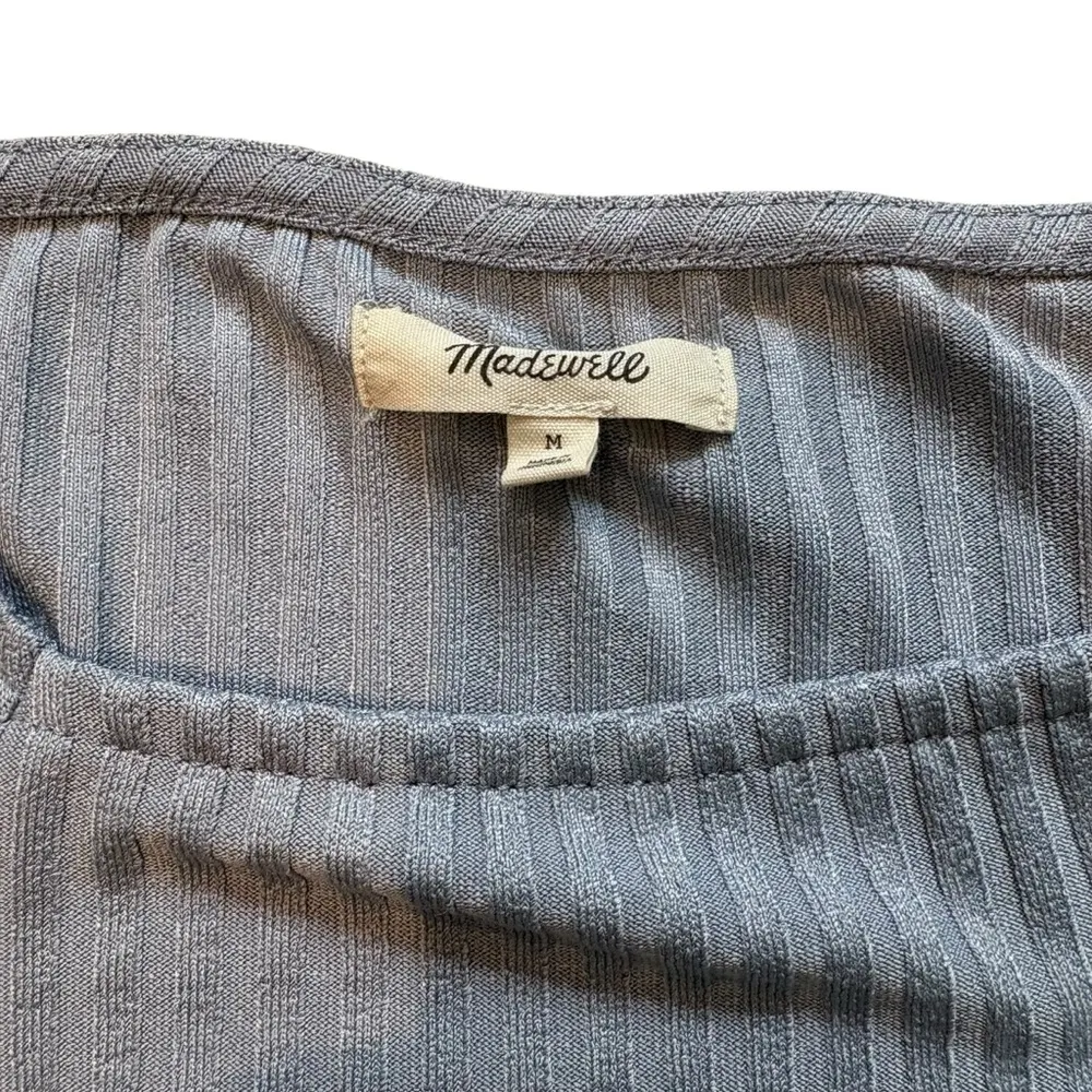 Madewell Ribbed Square-Neck Long-Sleeve Tee, Sz M - Image 15