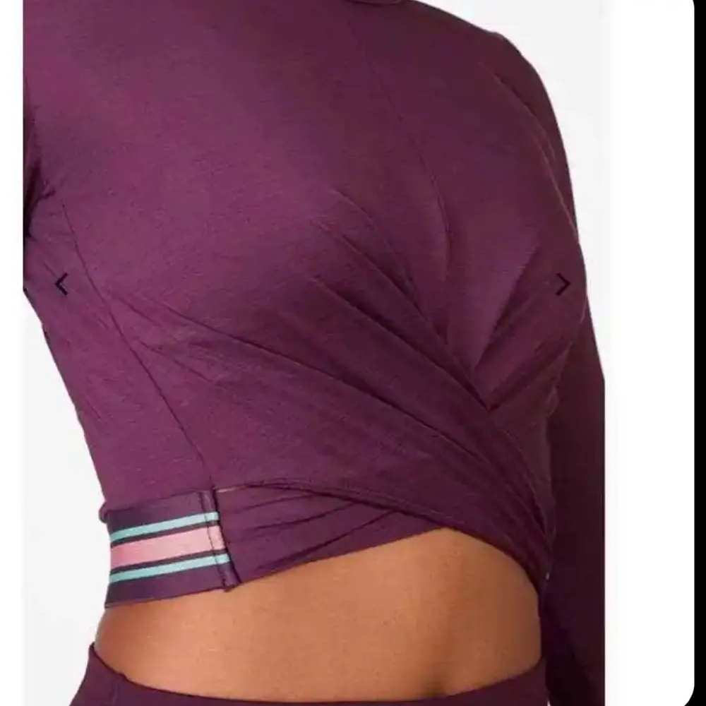 Fabletics Eco-Conscious Front Twist Long Sleeve Crop Top. Size Small. EU… - Image 3