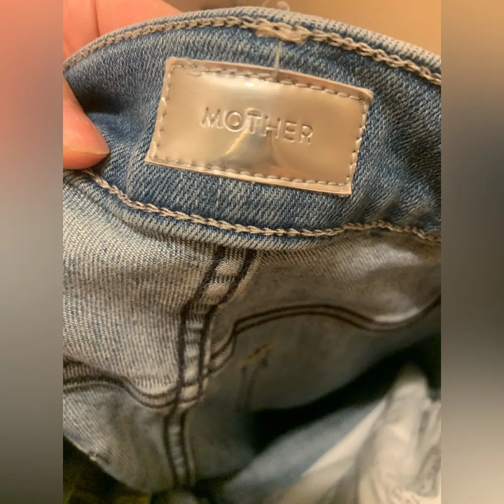 Mother Hustler Two Step Ankle Fray Thunderstruck denim jeans revolve fall $224 Blue Size 25 - Image 4