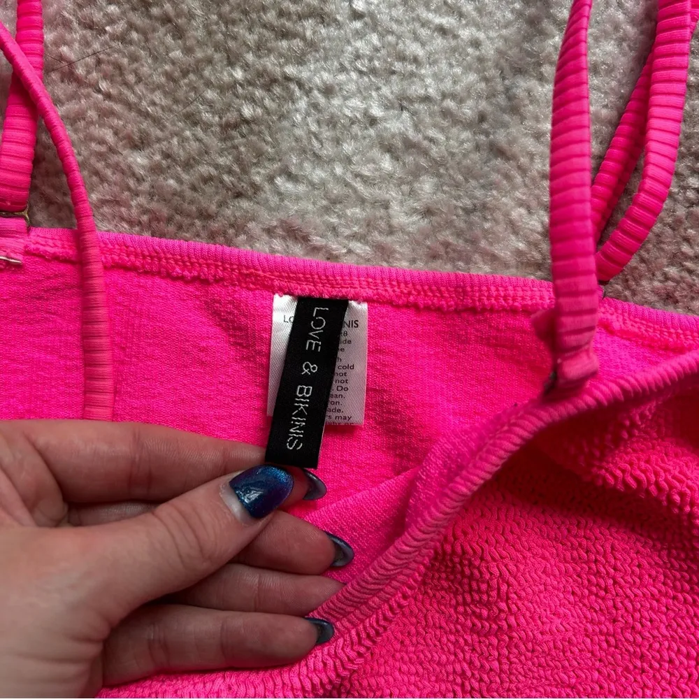 Love & Bikinis Turks and Caicos Tube Bikini Top Pink Size undefined - Image 5