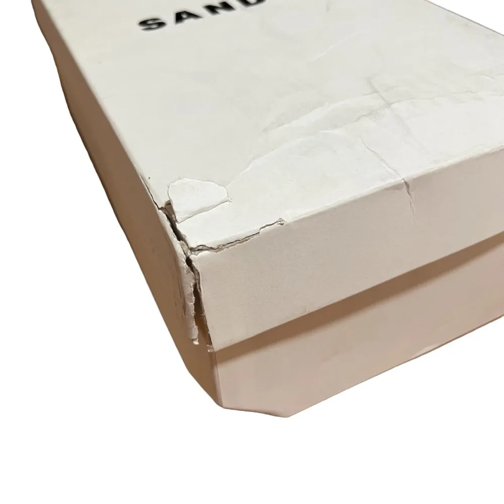 NIB NEW  Faye Argent Snakeskin Embossed Leather Strappy Sandals - Image 12