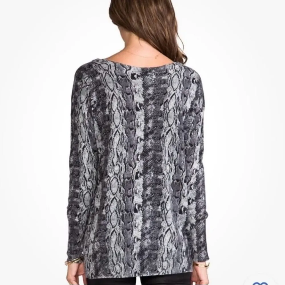 Joie Cienna python wool cashmere blend animal print sweater, size M snakeskin - Image 3