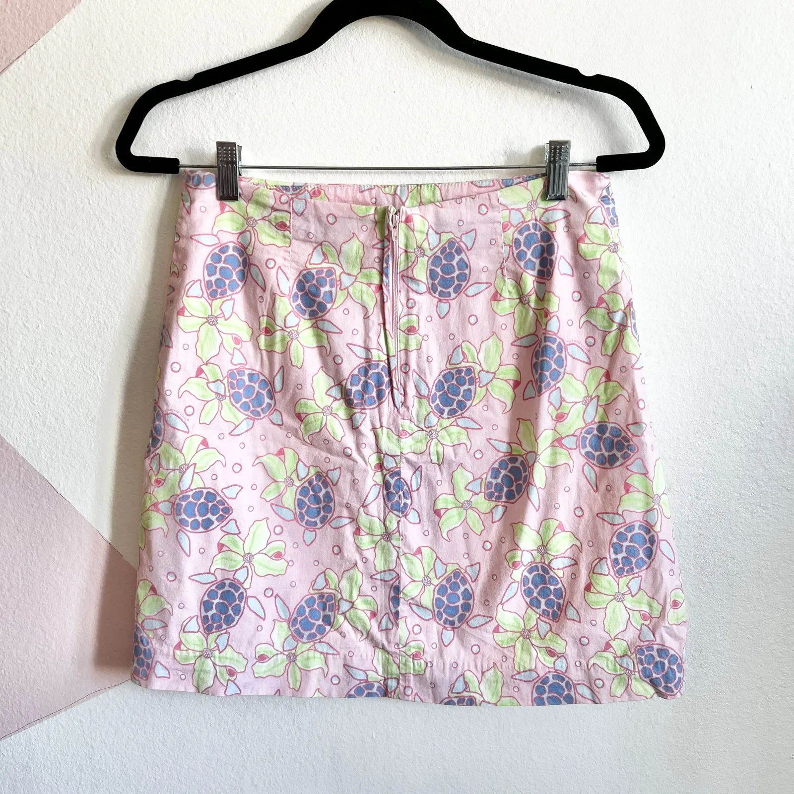 Vineyard‎ Vines Turtle Print Skirt, Preppy Coastal Nautical Resort Wear Sz 2 - Image 2
