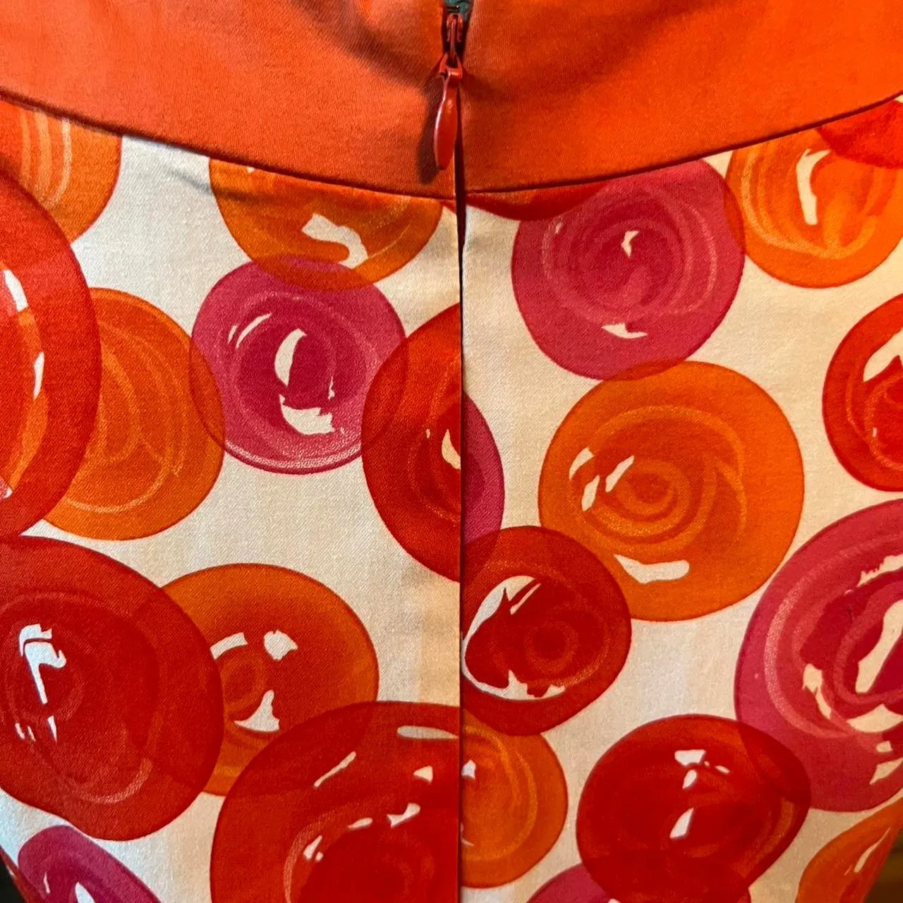 Signature 60s 70s style London Sun Dress White Red Pink & Orange size 8 - Image 5