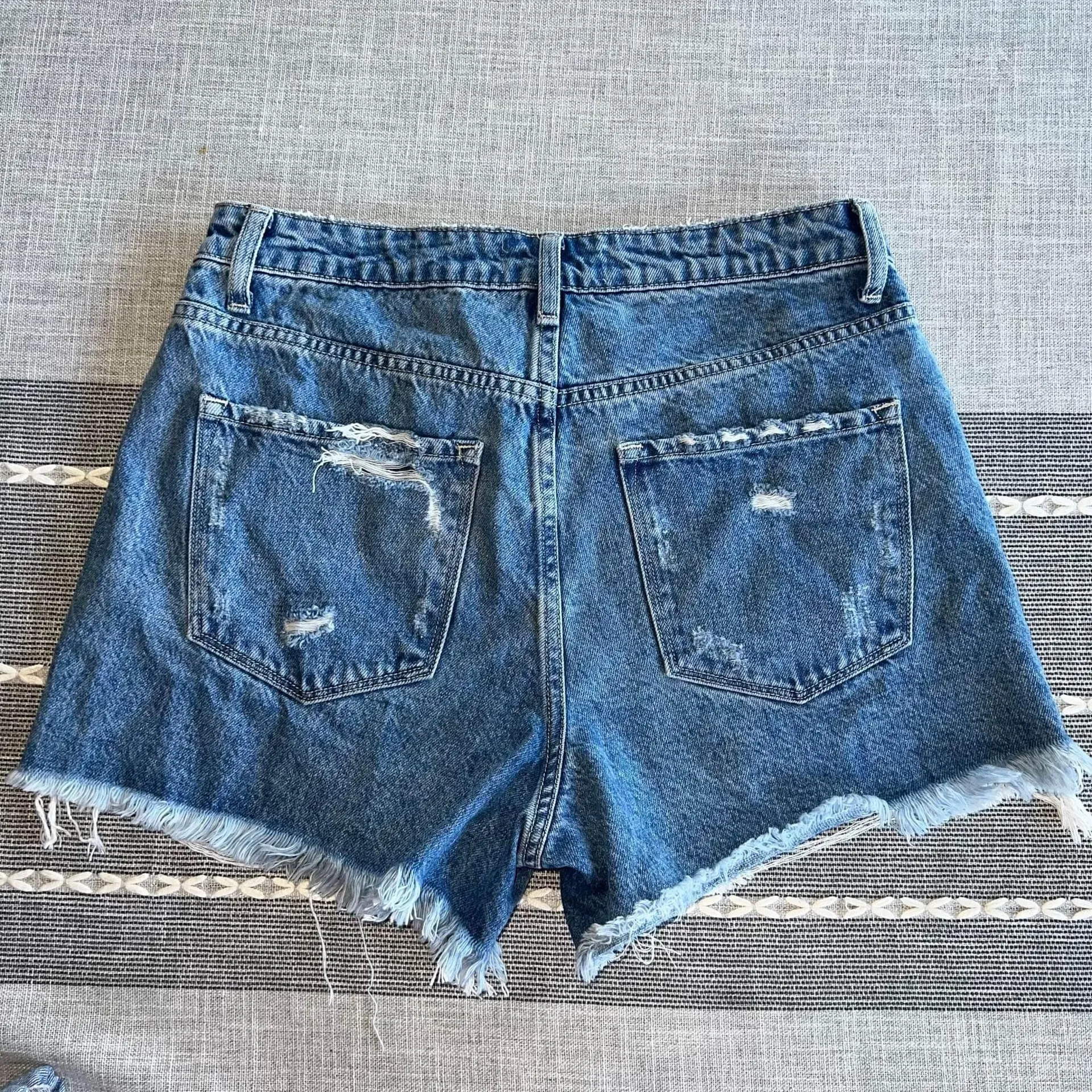 Vervet High Rise Jean Shorts Size Medium Blue - Image 9